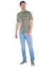 Herren Sportives Hemd im Safari-Look , Oliv