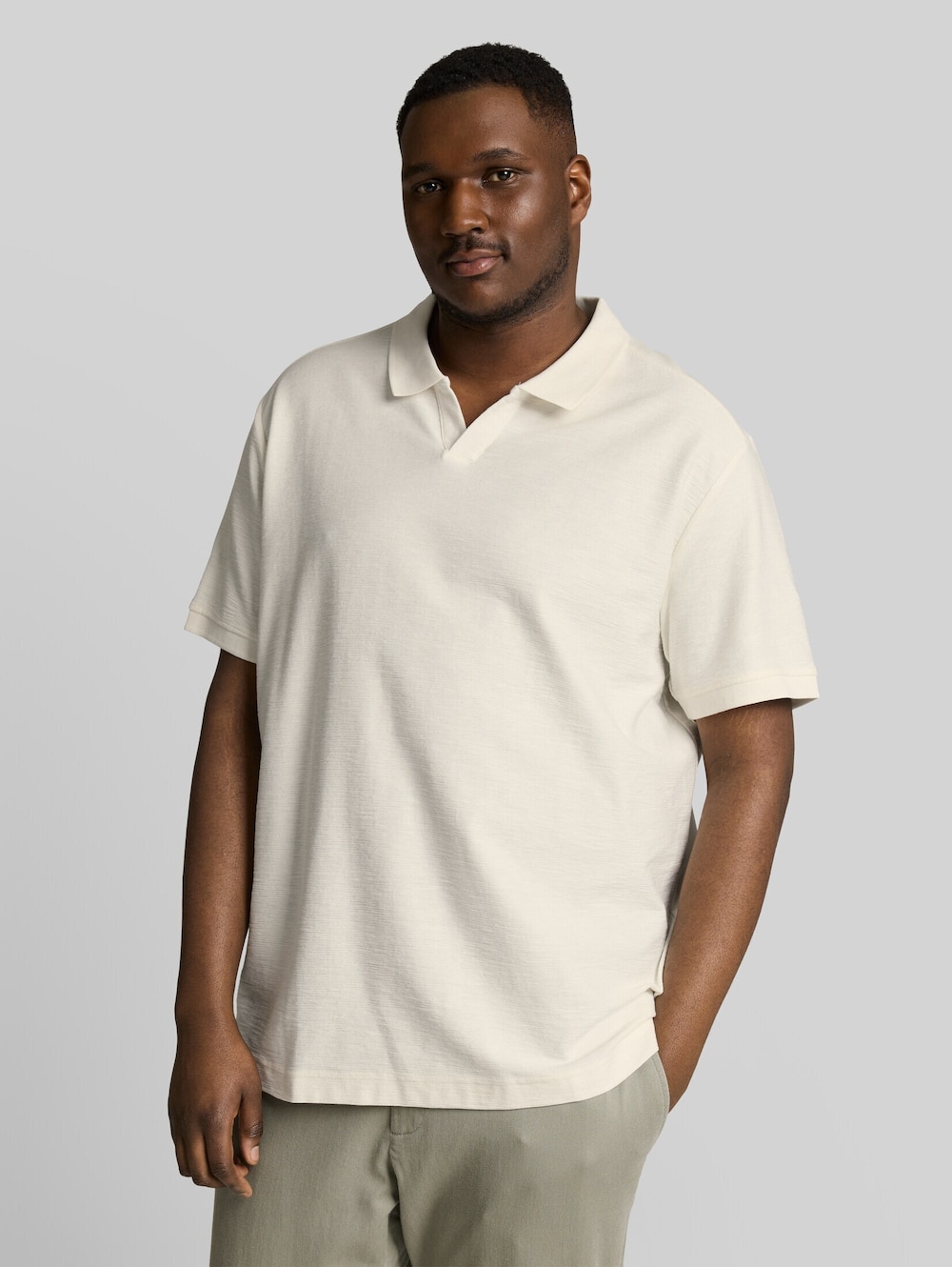 Poloshirt mit Ottoman-Struktur
