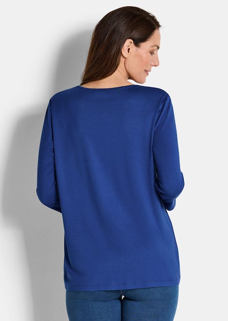 GOLDNER Shirt Elegant shirt van viscose-jersey