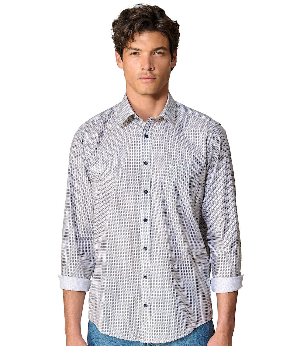 Freizeithemd Print Casual Fit