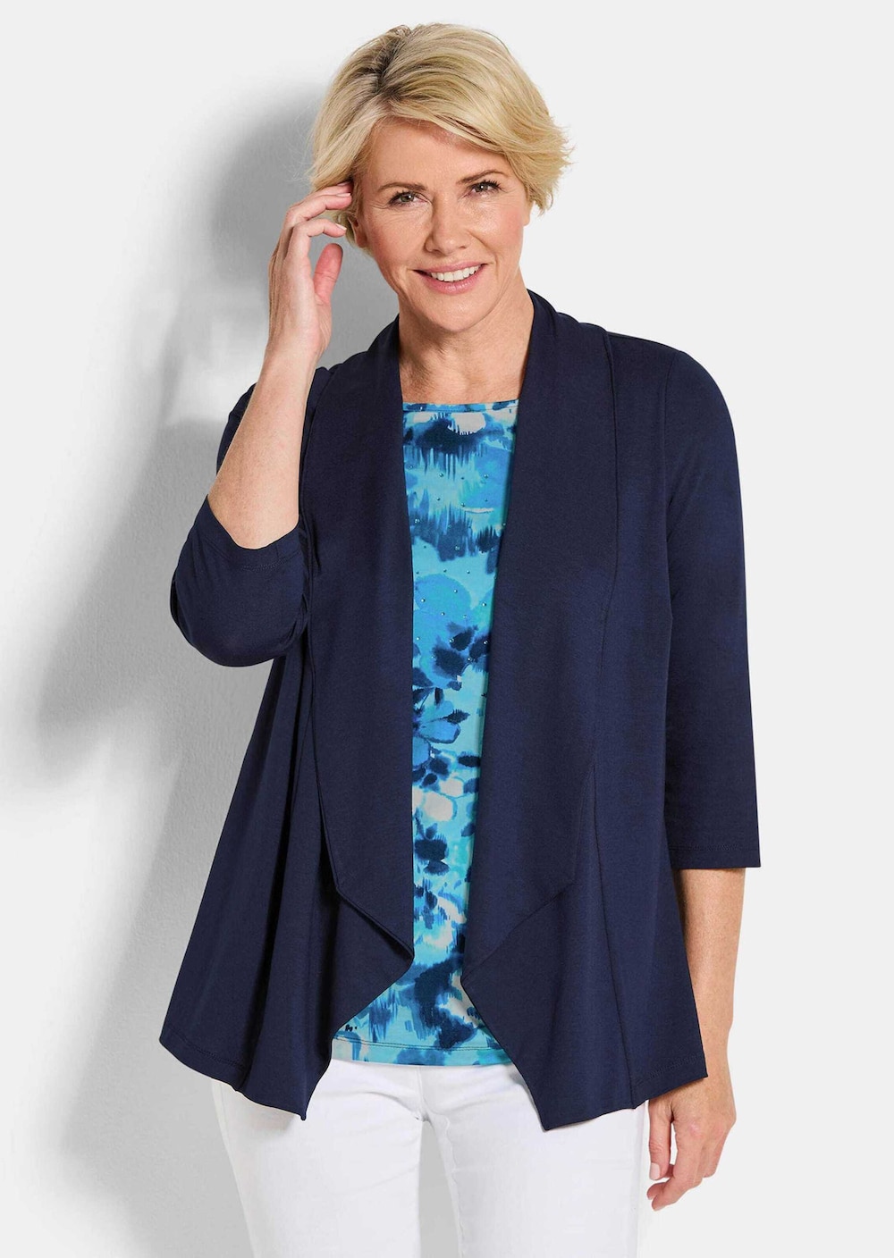 Viskoseshirt in Twinset-Optik