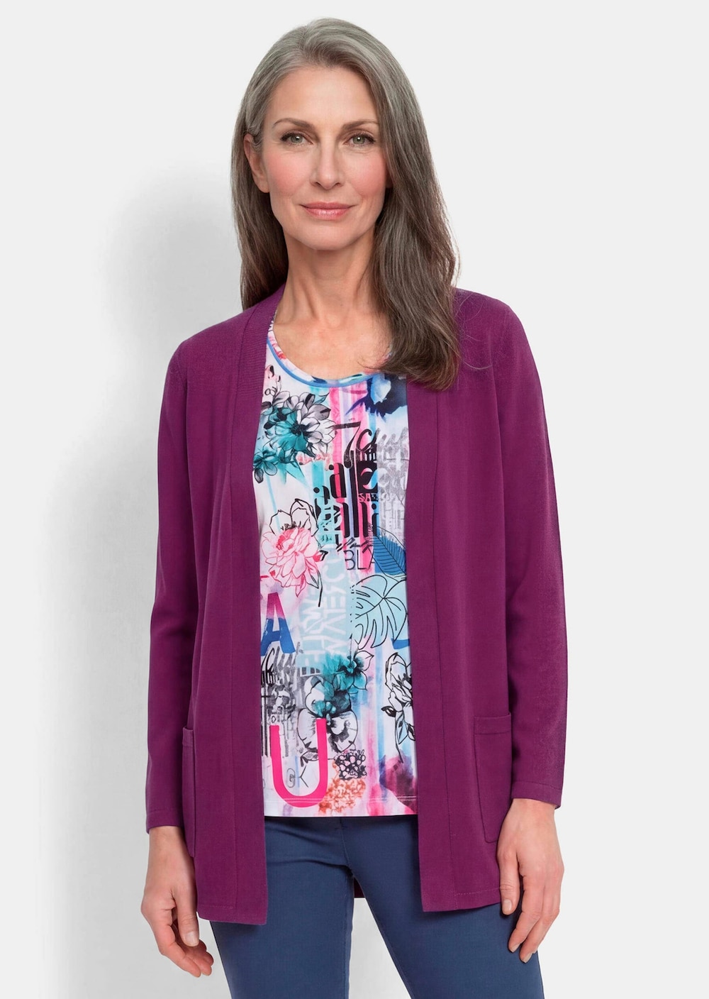 Elegante Strickjacke mit Kaschmir