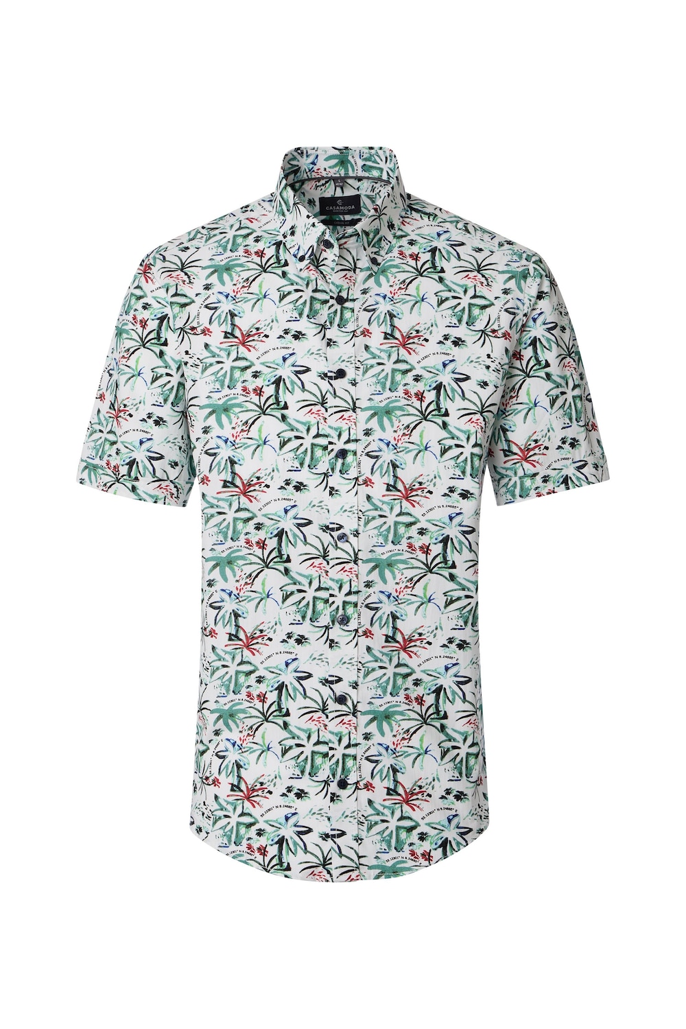 Freizeithemd Kurzarm Print Comfort Fit