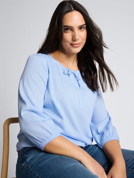 Bluse mit Streifenmuster