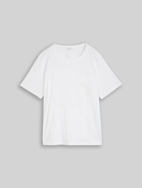 Boxy Fit T-Shirt mit Brusttasche