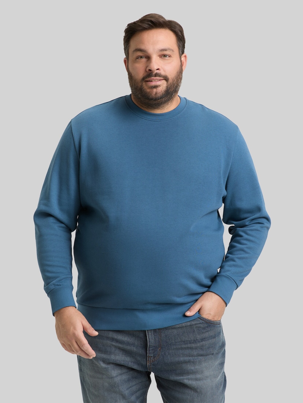 Basic Sweatshirt in Unifarben