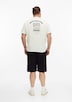 Baumwoll-T-Shirt mit Front- und Rückenprint