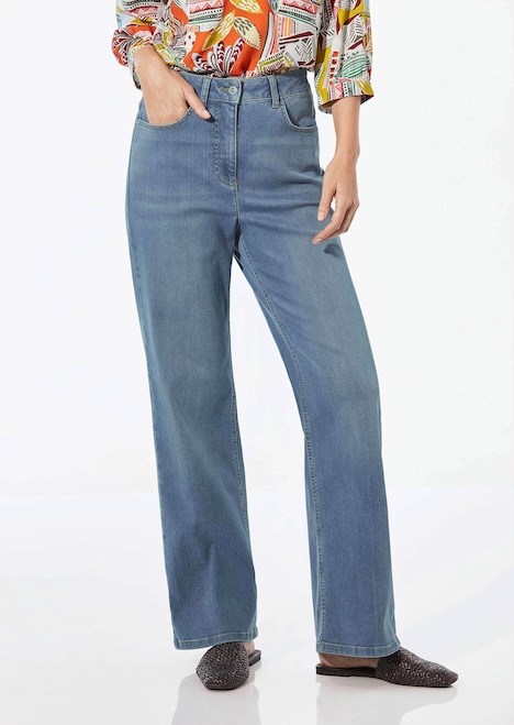 Denim Jeans mit weitem Bein