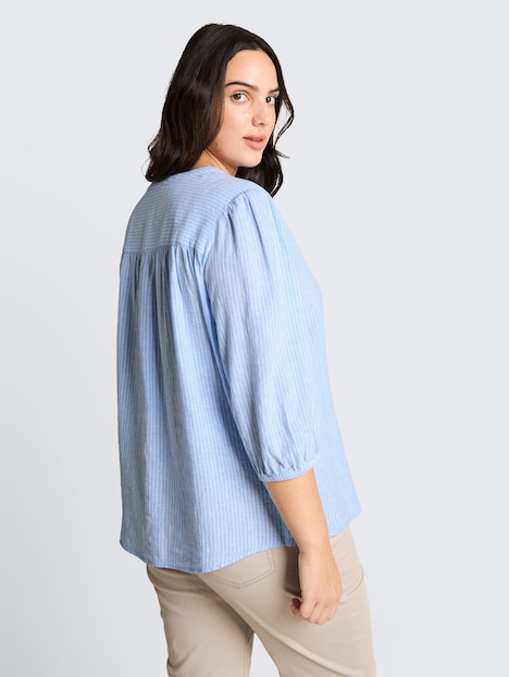 Bluse mit Leinenanteil