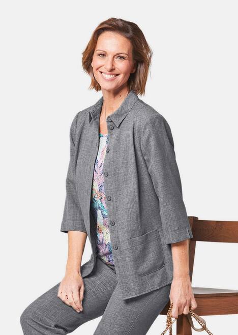 Leichthosenanzug in Leinenoptik