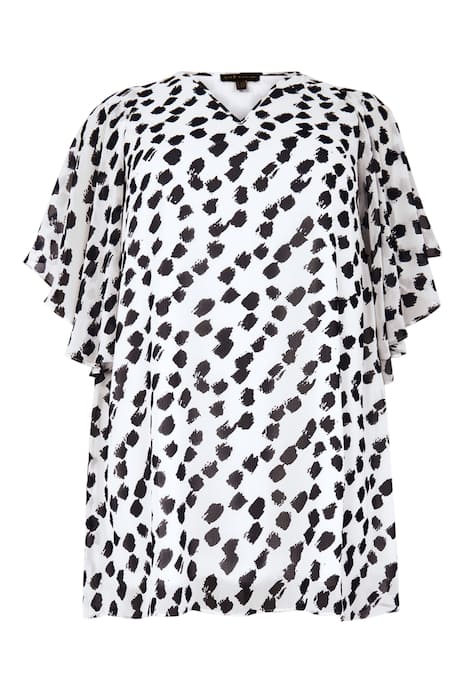 Tunika mit Punktdruck