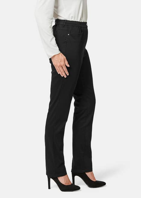 GOLDNER Katoenen broek met elastische band Lichte katoenen broek met elastische band