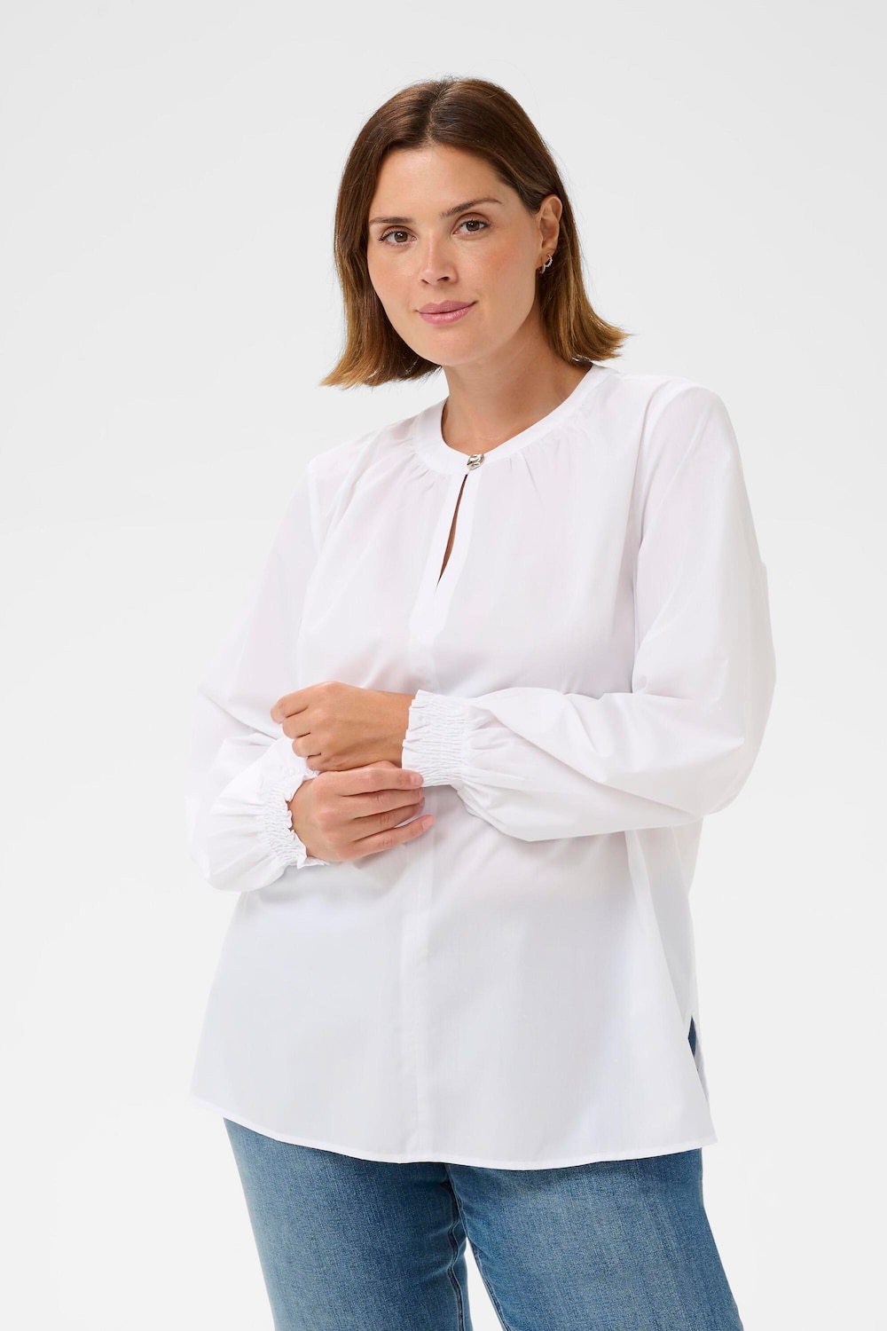 Langarm-Bluse Regular fit