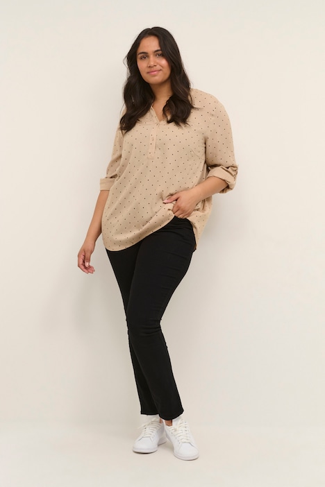Langarm-Bluse Regular fit