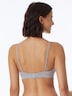 Schiesser Damen Bügelloser BH Pure Rib - grau-mel.