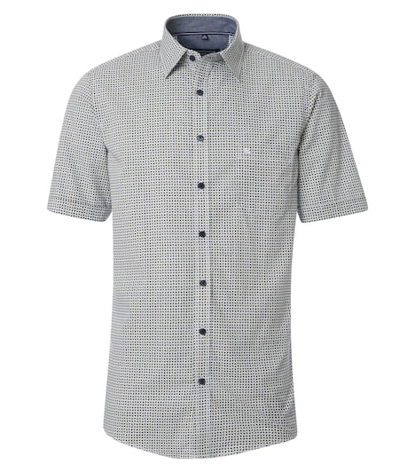 CASAMODA Freizeithemd Kurzarm Print Comfort Fit
