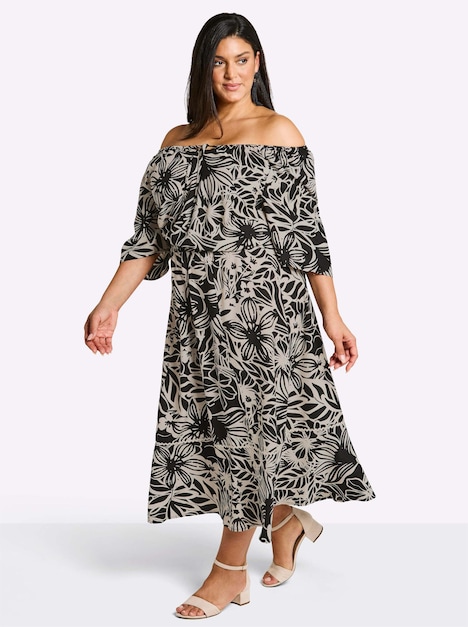 Maxikleid Kurzarm Ohne Kragen