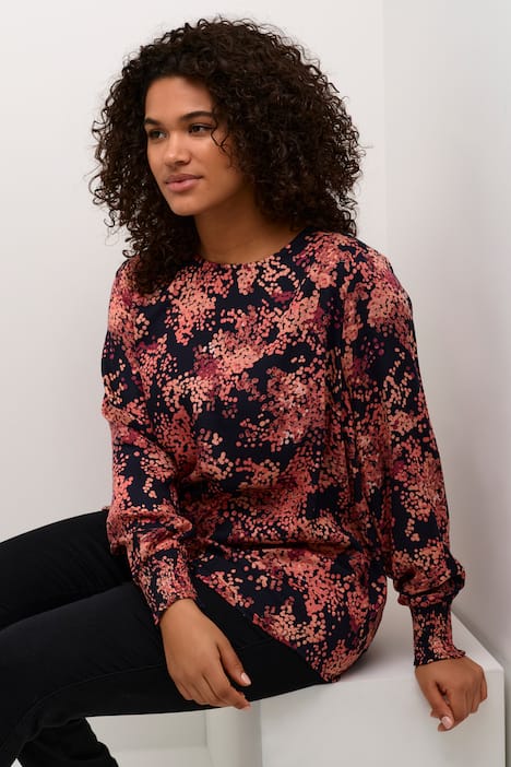 Langarm-Bluse Regular fit