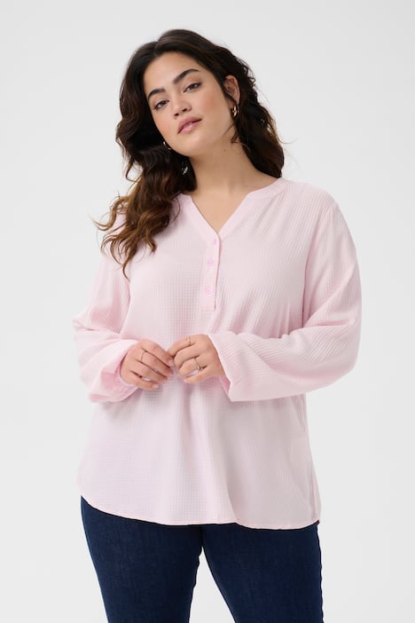 Langarm-Bluse Regular fit