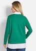 GOLDNER Sweatshirt Sweatshirt in 2-in-1-look