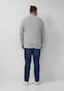 Strukturmix-Pullover aus reiner Baumwolle