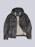 Herren Lederjacke , Schwarzbraun
