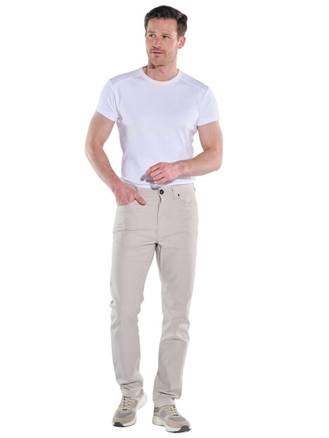 Herren Softe 5-Pocket Hose , Beige