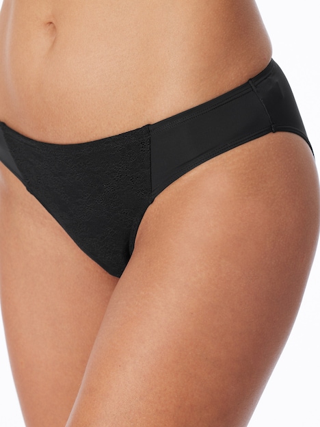 Schiesser Damen Rioslip 2-Pack Air blickdichte Spitze - weiss