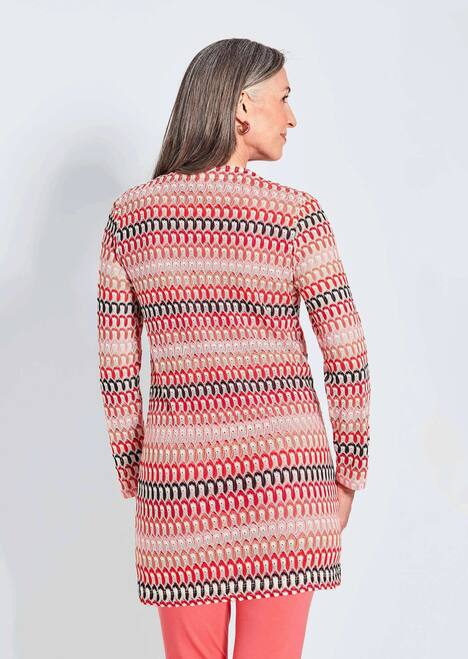 Langarm Spitzenjacke aus Jersey