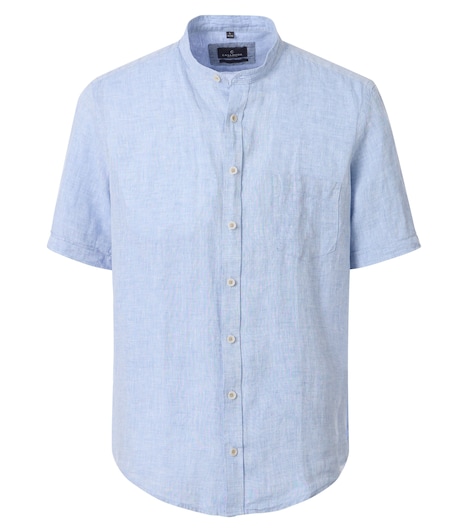 Leinenhemd Kurzarm uni Casual Fit