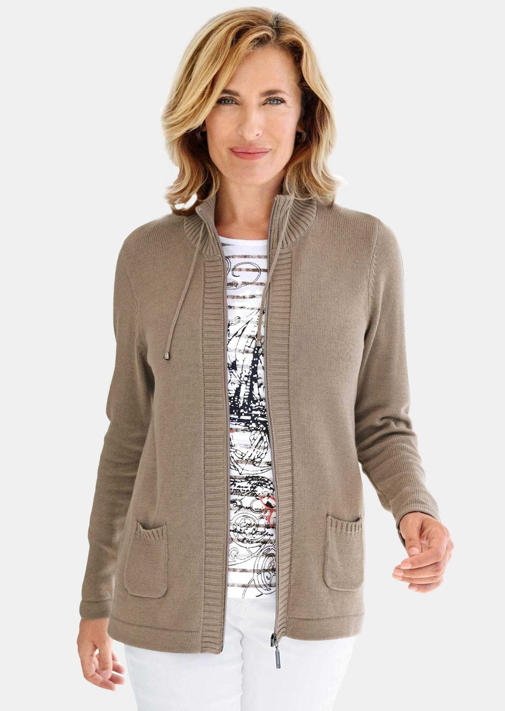 Sportliche Strickjacke