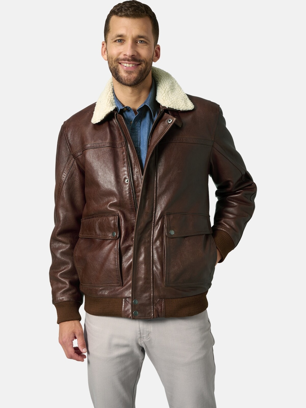 Lederjacke ZELVENTO