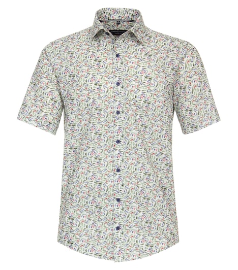 CASAMODA Freizeithemd Kurzarm Print Casual Fit