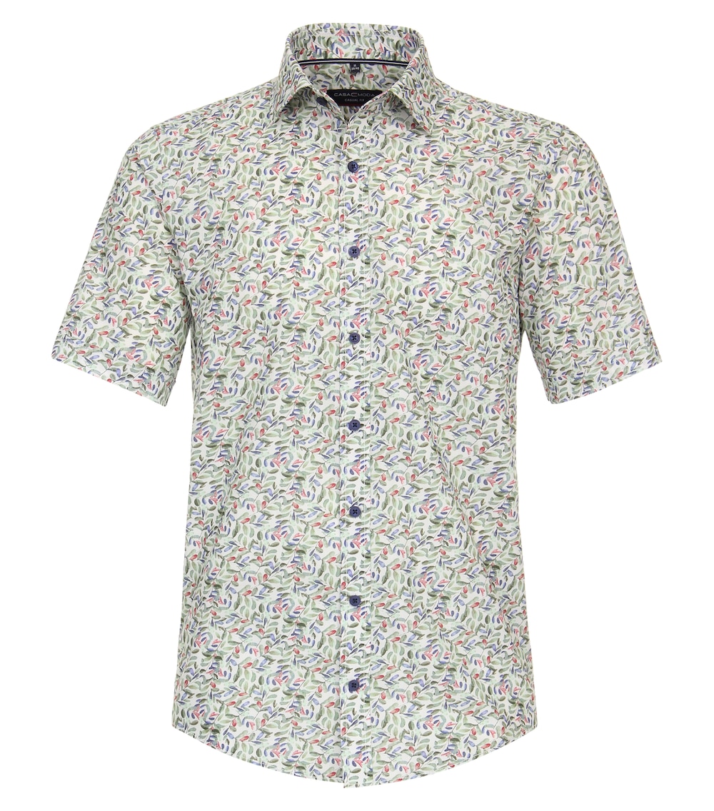 CASAMODA Freizeithemd Kurzarm Print Casual Fit