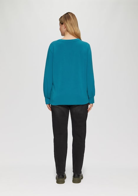 Scuba-Sweatshirt mit weiten Ärmeln
