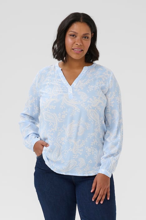 Langarm-Bluse Regular fit