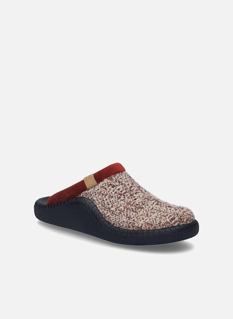 Damen Hausschuh Monaco D 01, bordeaux-kombi