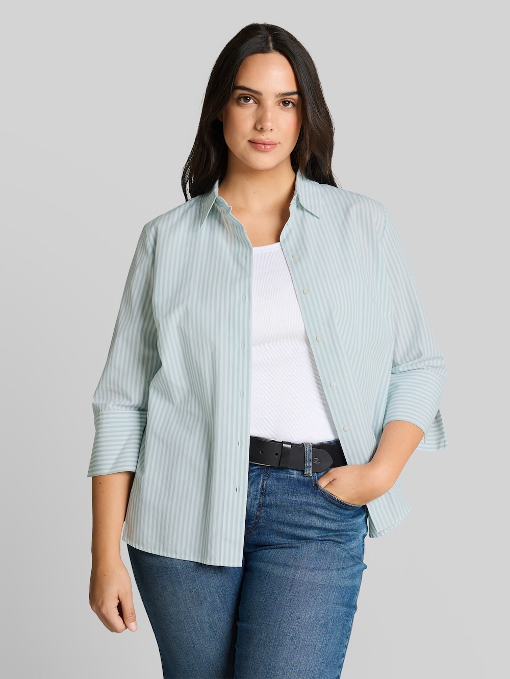 Hemdbluse mit Streifenmuster