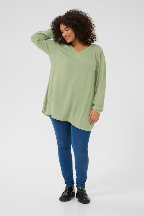 Langarm-Bluse Regular fit
