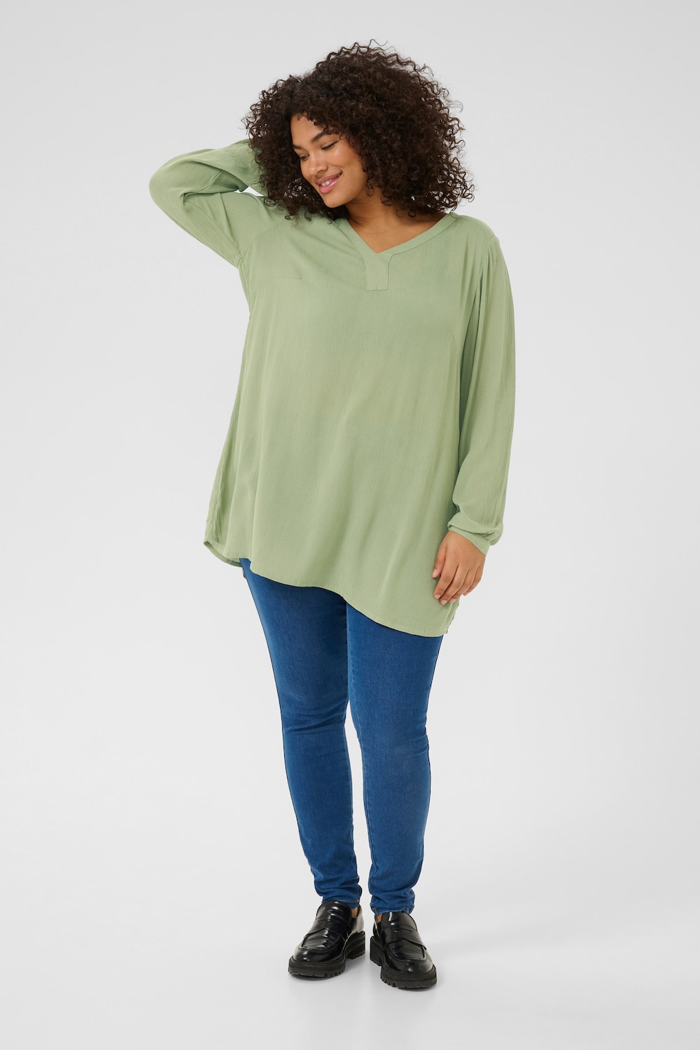Langarm-Bluse Regular fit