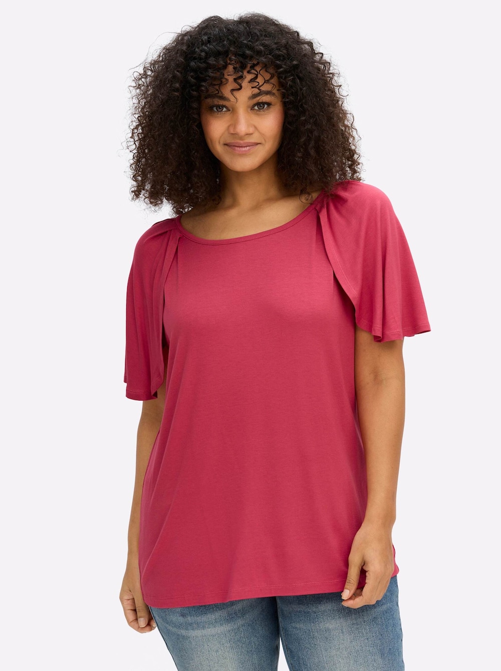 T-Shirt Kurzarm Ohne Kragen