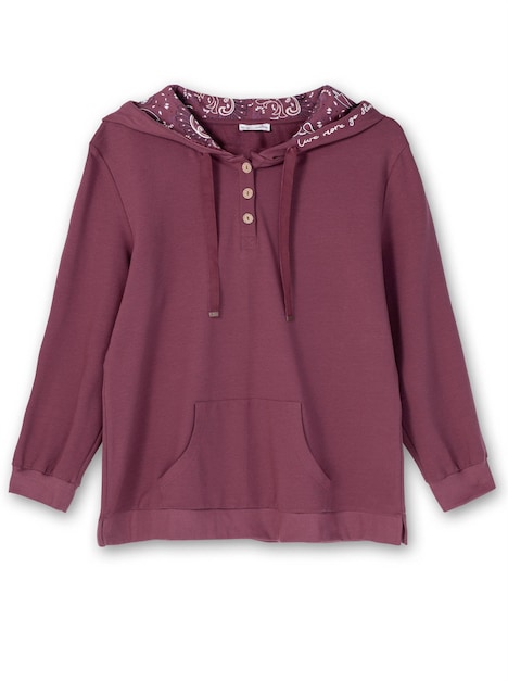 Kapuzensweatshirt Langarm Uni Mit Kapuze