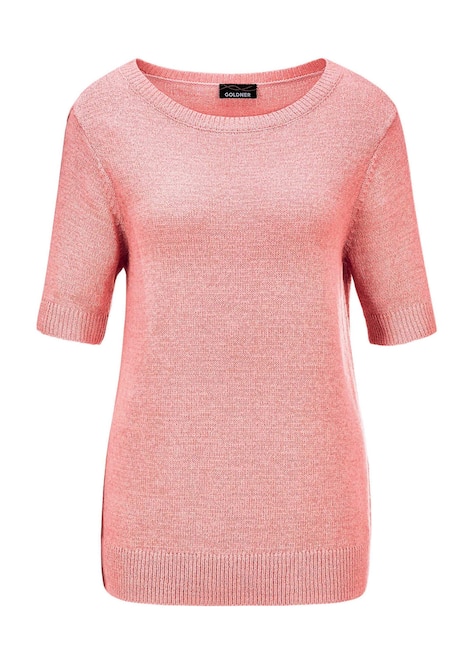 Pullover met verkoelend lintjesgaren