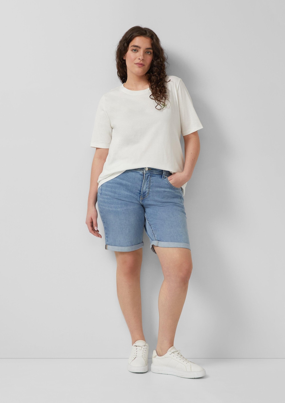 Bermuda-Jeans / Slim Fit / Mid Rise