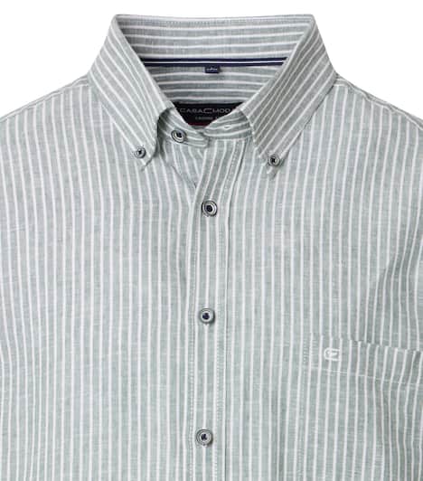 Leinenhemd gestreift Casual Fit