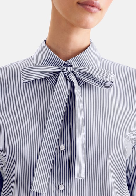Damen Ausgestellte Bluse - Gestreift