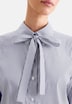 Damen Ausgestellte Bluse - Gestreift