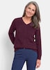 Strickpullover mit V-Ausschnitt