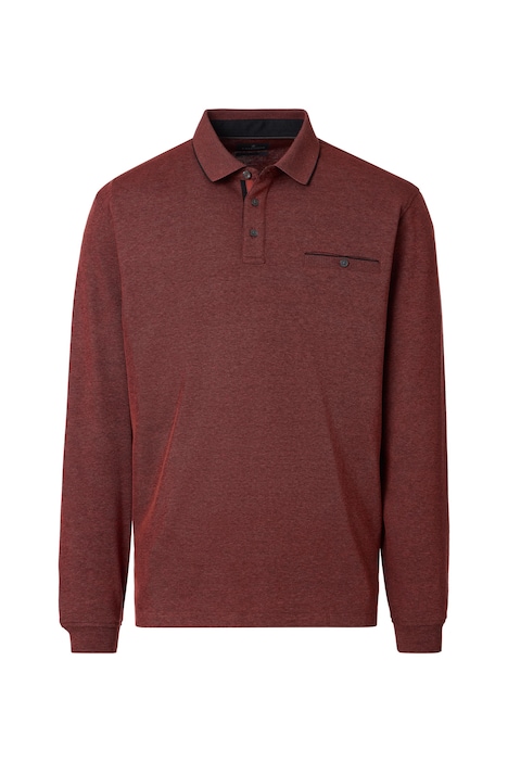 Polo-Shirt Langarm uni