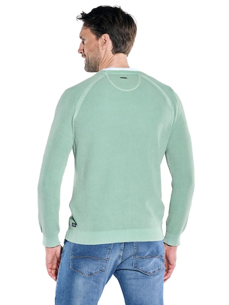 engbers Herren Pullover uni , Gruen